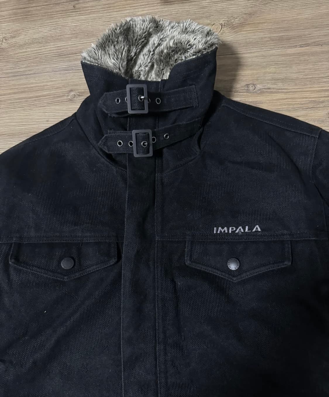 Impala 퍼 트리밍 워크 자켓 y2k vkei 상품이미지4