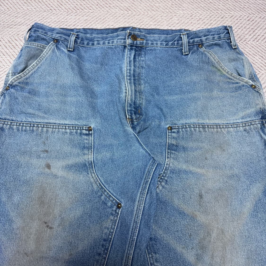 (42X32) 빈티지 칼하트 더블니 B73 DST 데님팬츠 상품이미지3