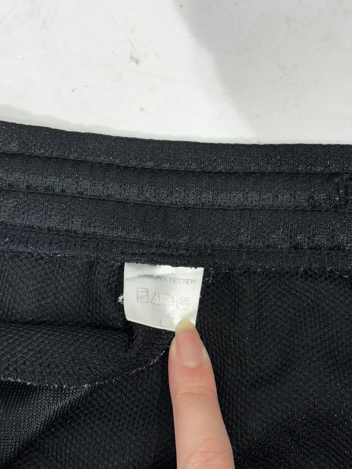 아디다스 블랙 와이드 레드 삼선 스몰 로고 트레이닝 추리닝 바지 L 상품이미지7