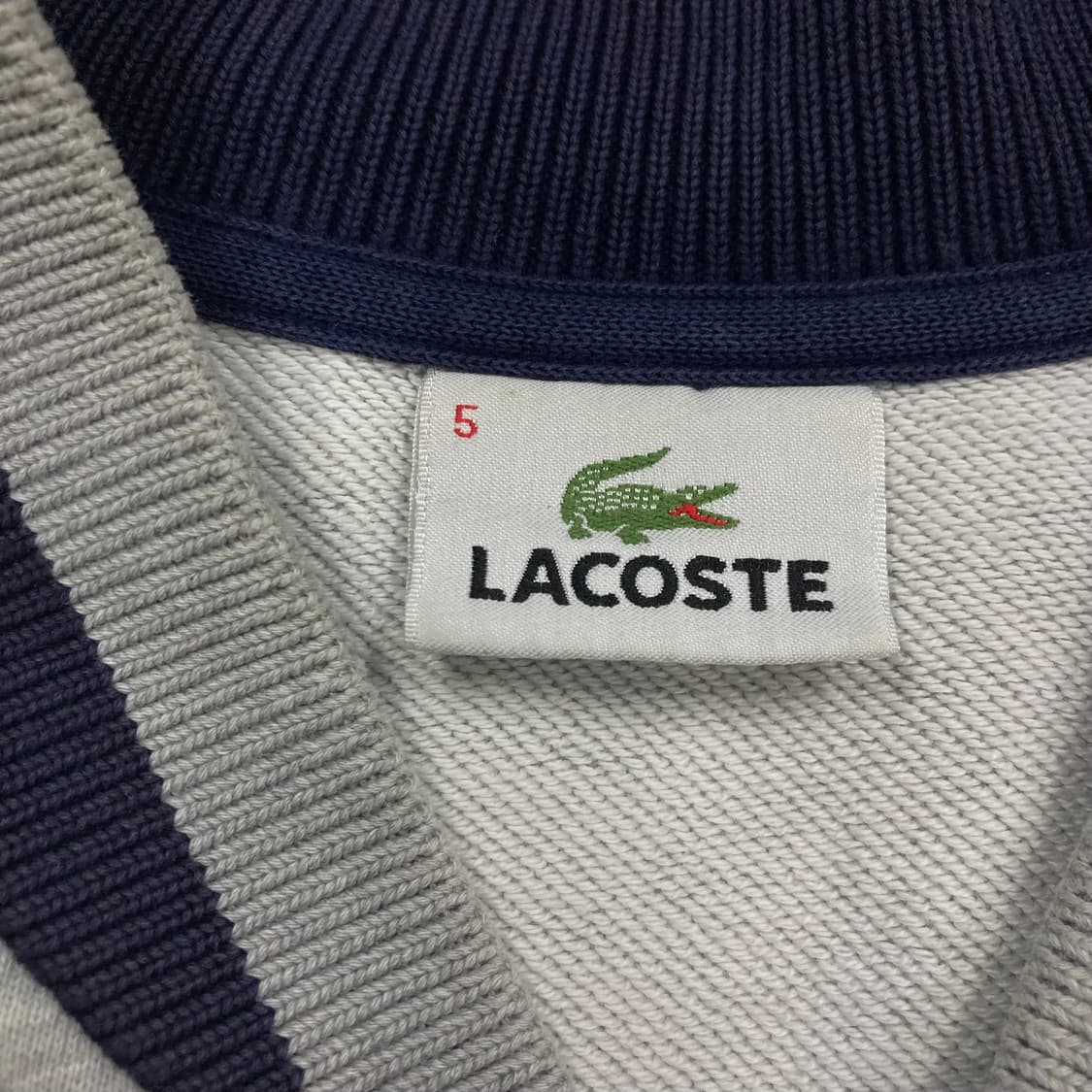 라코스테 믹스 컬러 스몰 로고 코튼 블루종 자켓 상품이미지3