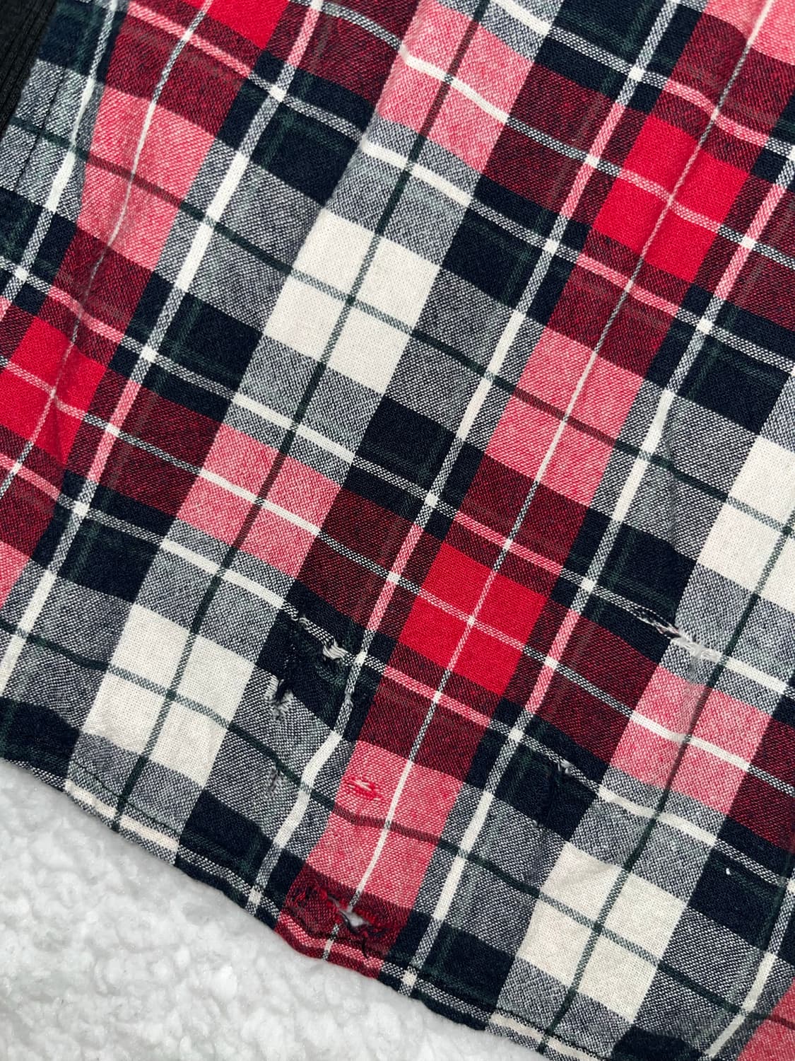 red plaid shirt 상품이미지3