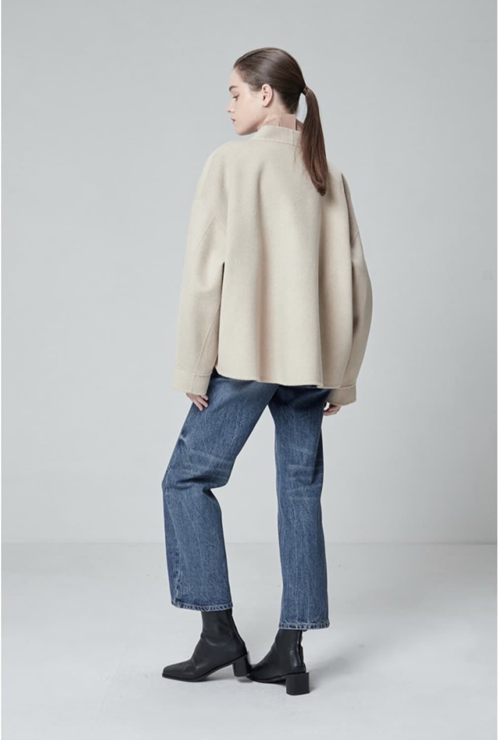 (한섬) 시스템 체인 디테일 울캐시미어 자켓 상품이미지2