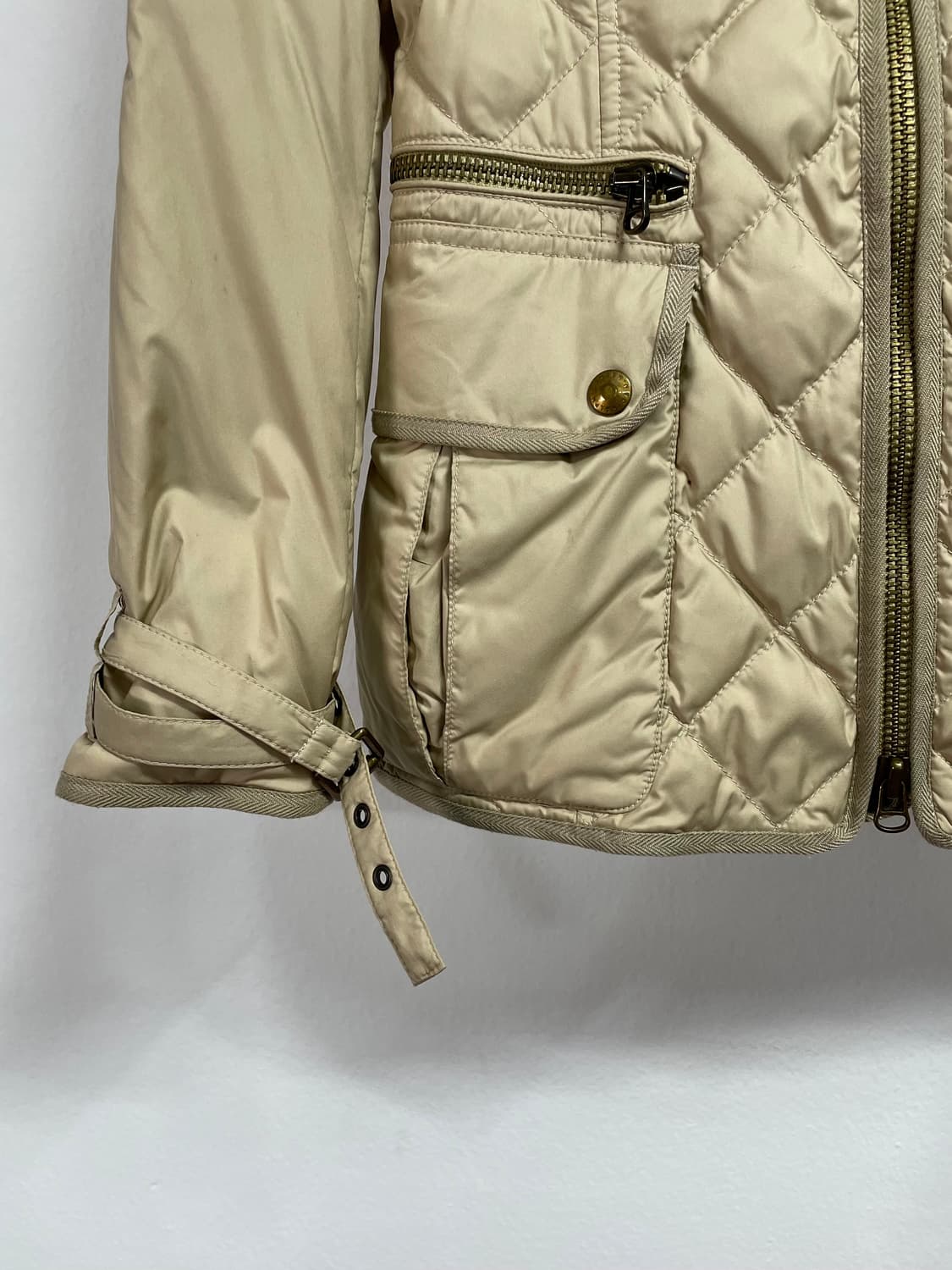 폴로 랄프로렌 크림베이지 투웨이 퀼팅자켓 (on.331)   상품이미지3