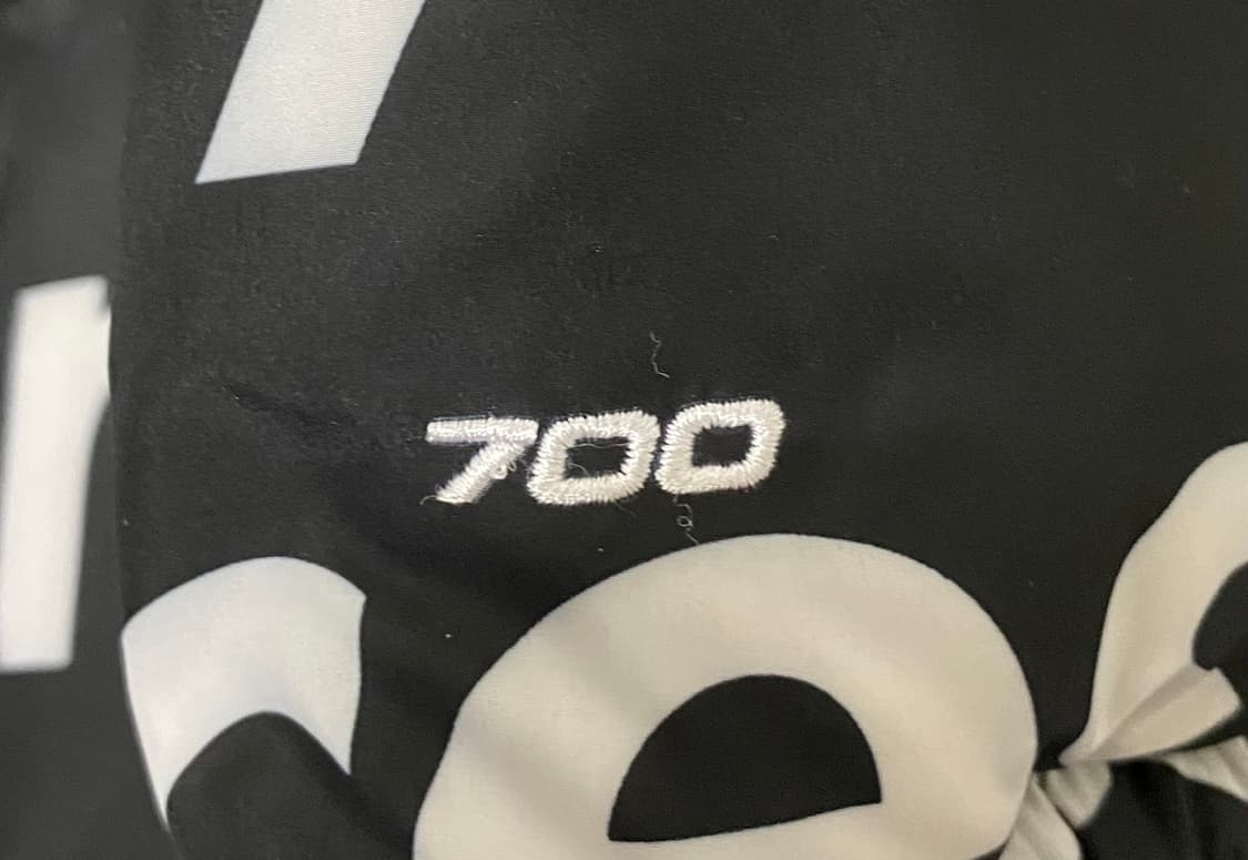 [L] 15FW 슈프림 X 노스페이스 레터링 패딩 블랙 상품이미지3