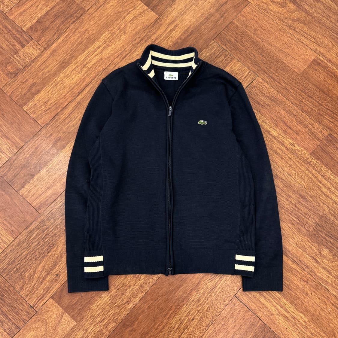 95 라코스테 진네이비 투웨이 니트 집업  상품이미지1