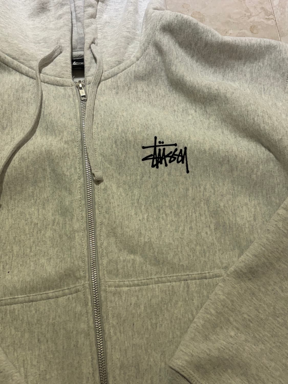 [L]스투시 베이직 후드집업 애쉬헤더 상품이미지3