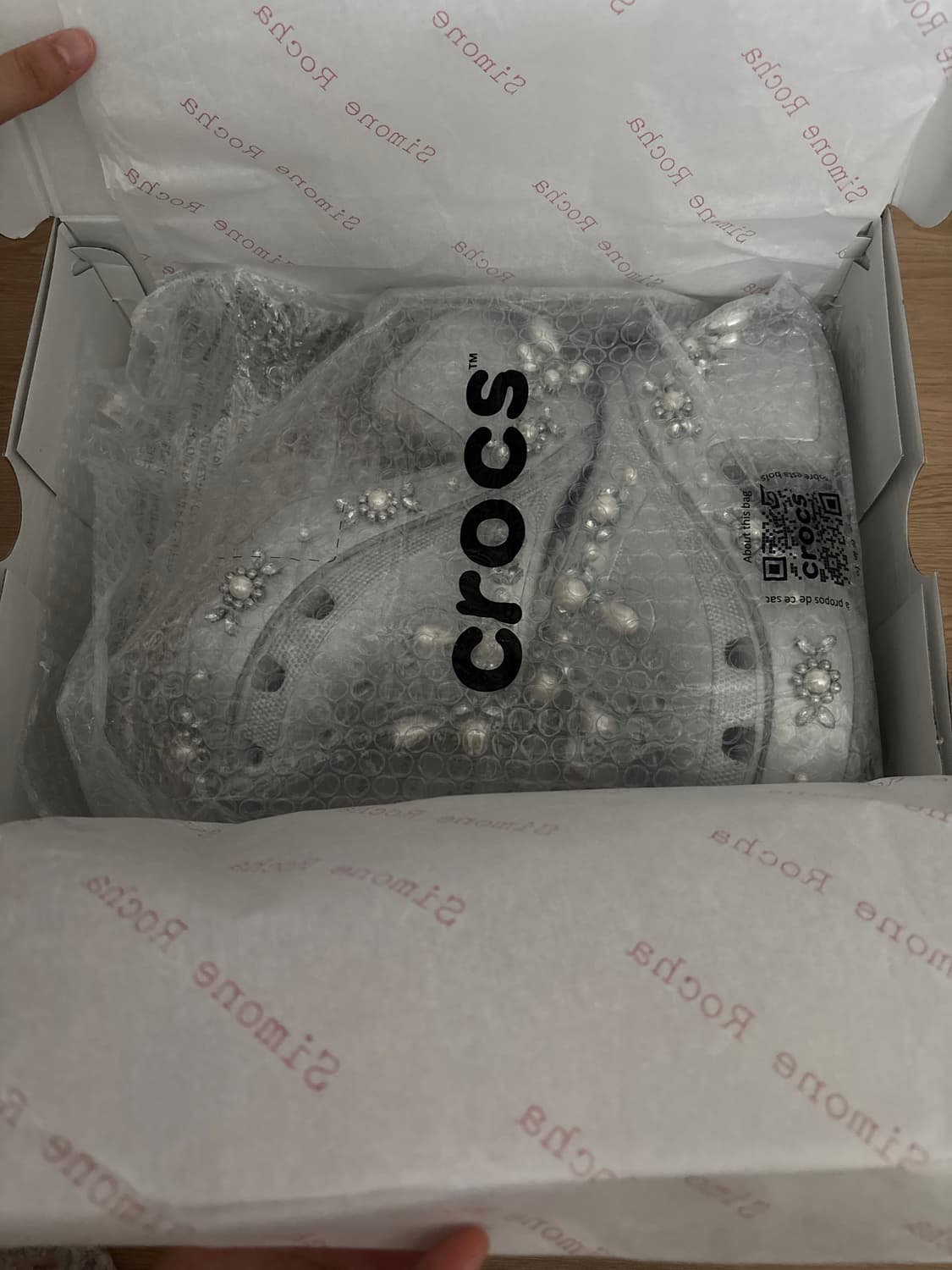 Simone Rocha xCrocs 사이렌 클로그 실버 250 상품이미지4