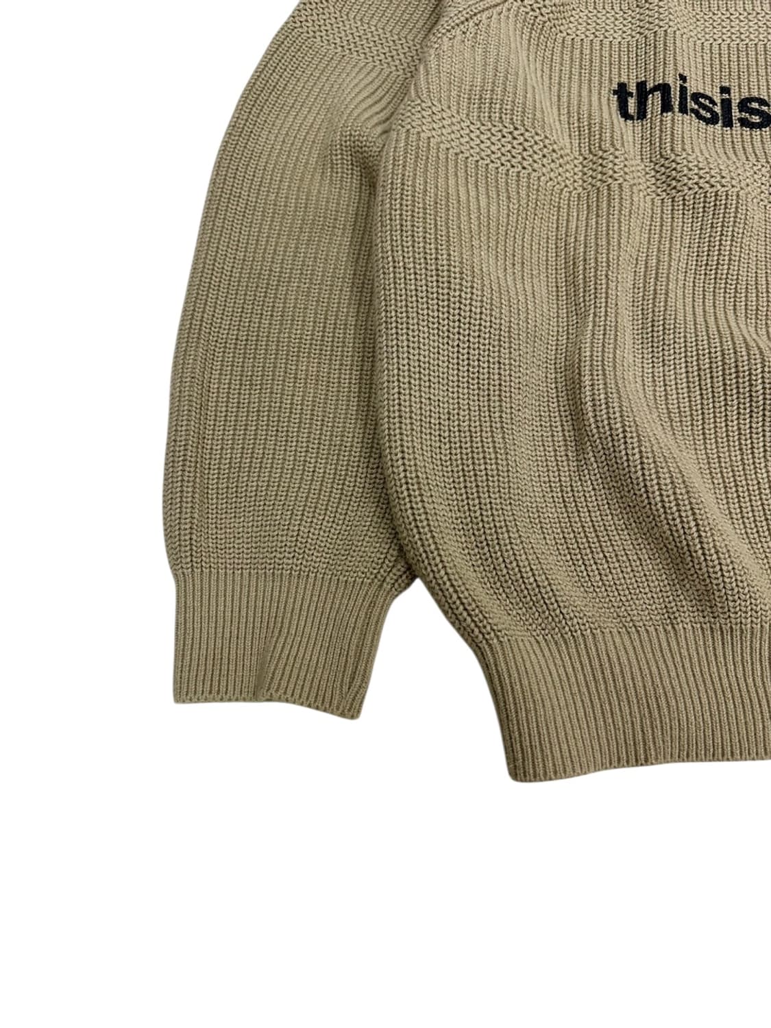 디스이즈네버댓 니트 베이지 (L)  상품이미지5