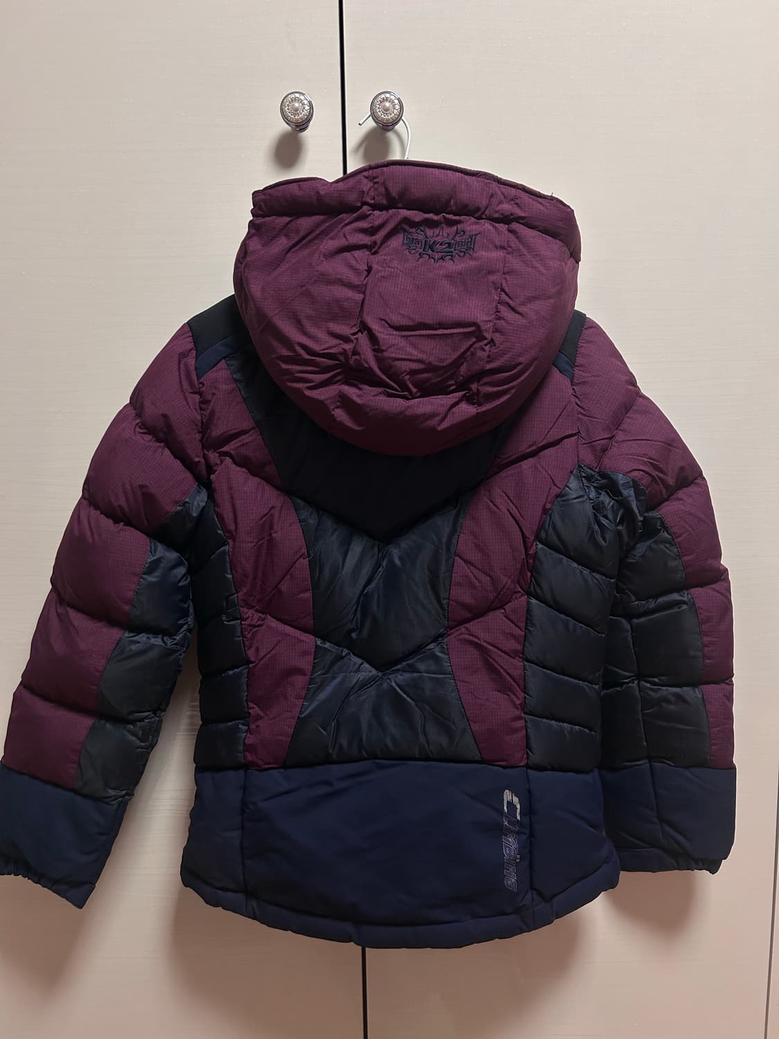 K2 여성 패딩 85 버건디/네이비 상품이미지3