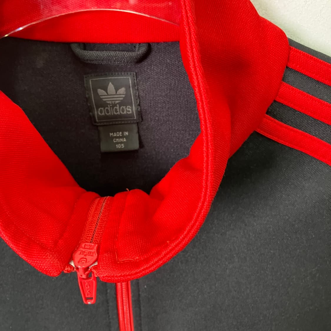 아디다스 밀란 블랙/레드 트랙탑 져지 상품이미지4