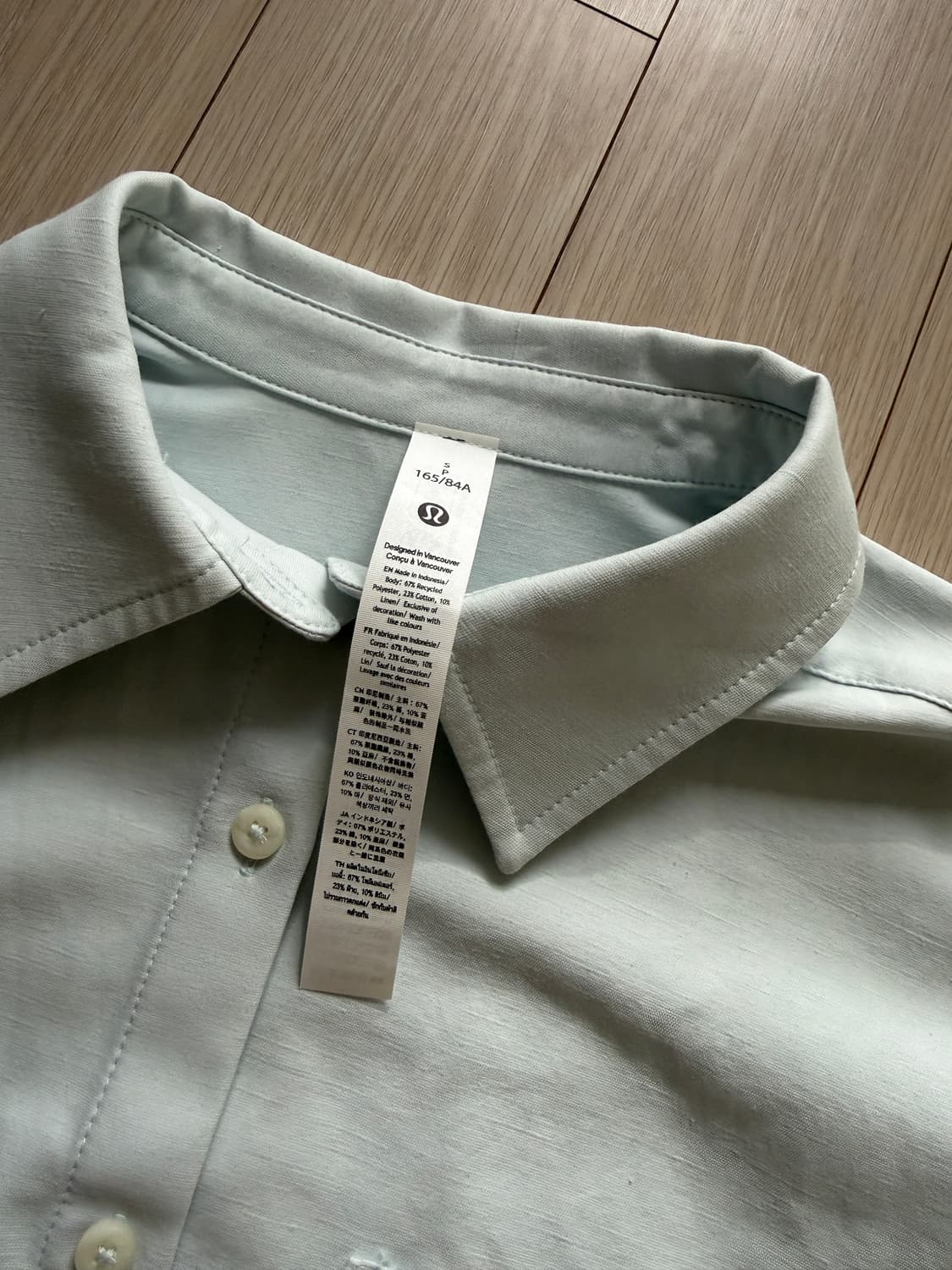 룰루레몬 린넨 셔츠 / 하늘색 상품이미지2