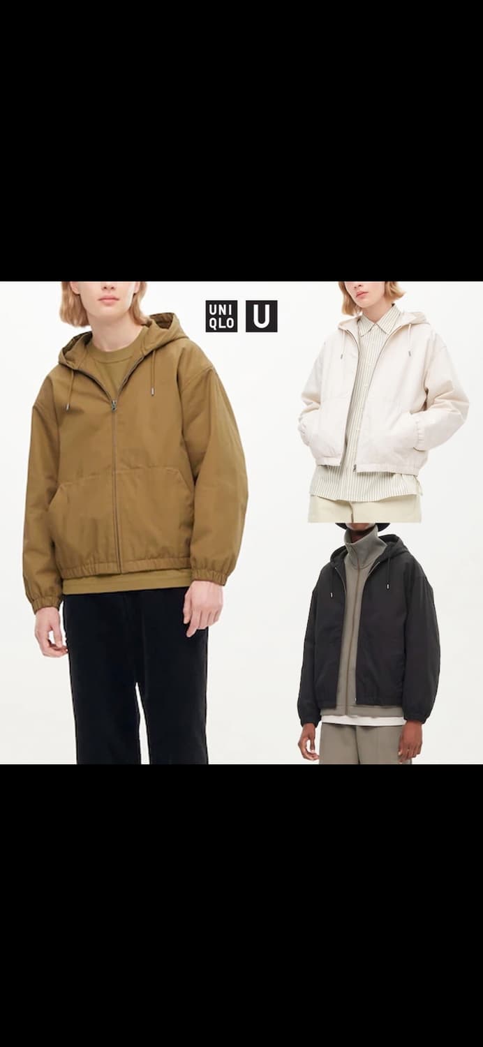 유니클로U 후드집업블루종 XXL 칼하트느낌 상품이미지3