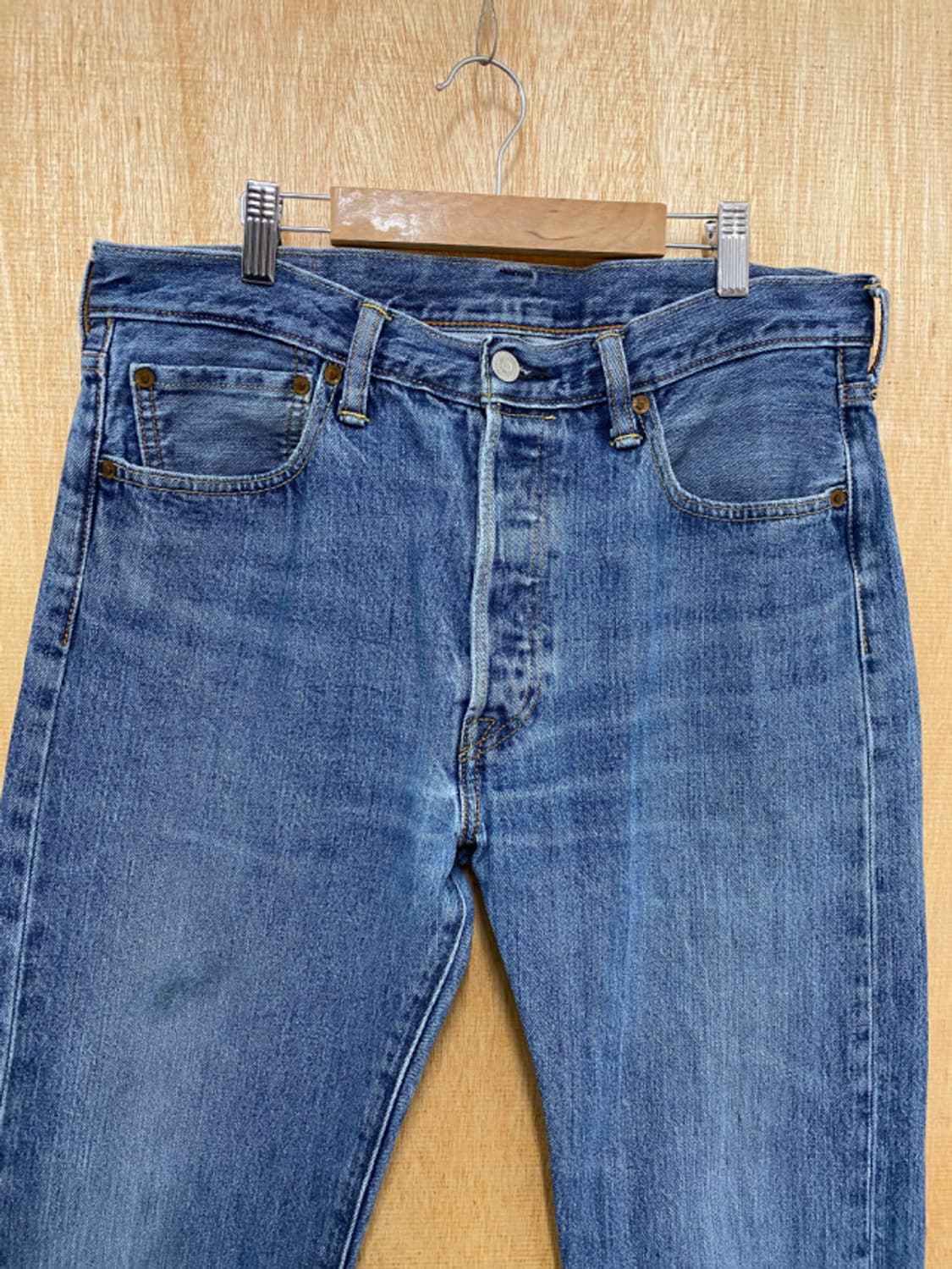 LEVI'S 501 denim pants 리바이스 140주년 가죽패치 상품이미지4