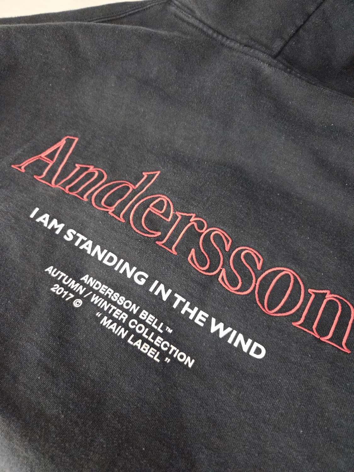 앤더슨밸 블랙 후드티셔츠_L 상품이미지6