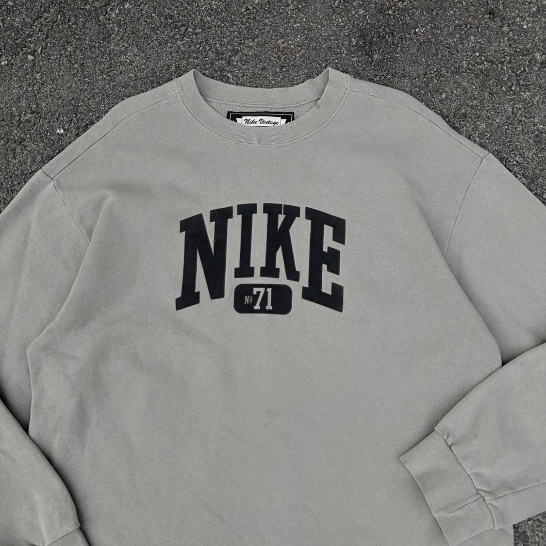 90s 나이키 올드스쿨 센터 로고 빅로고 자수 맨투맨 스웻셔츠 L 상품이미지4