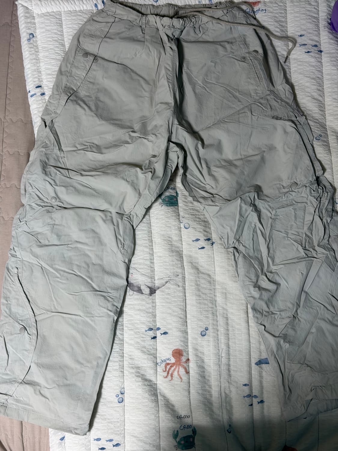 산산기어 웨이브 팬츠 그레이 상품이미지2