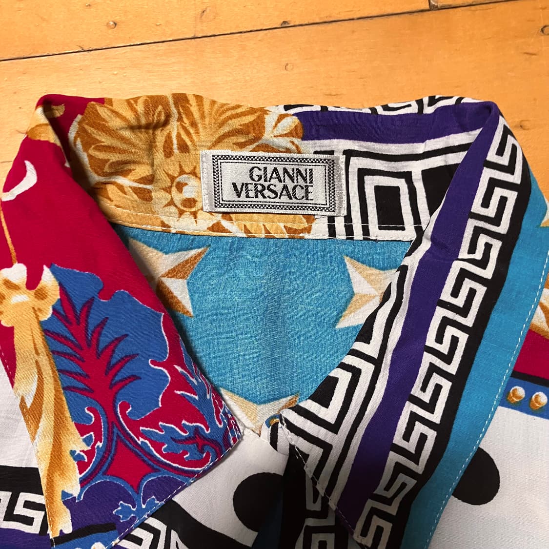 Gianni Versace 베르사체 아쿠아 바로크 패턴 셔츠 105 상품이미지3
