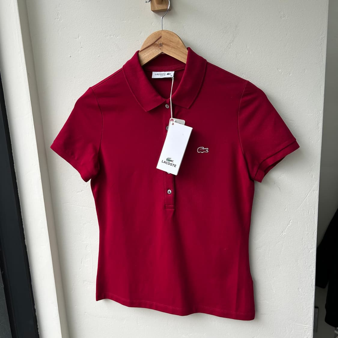 16756 - 라코스테 버건디 반팔 카라티 상품이미지2