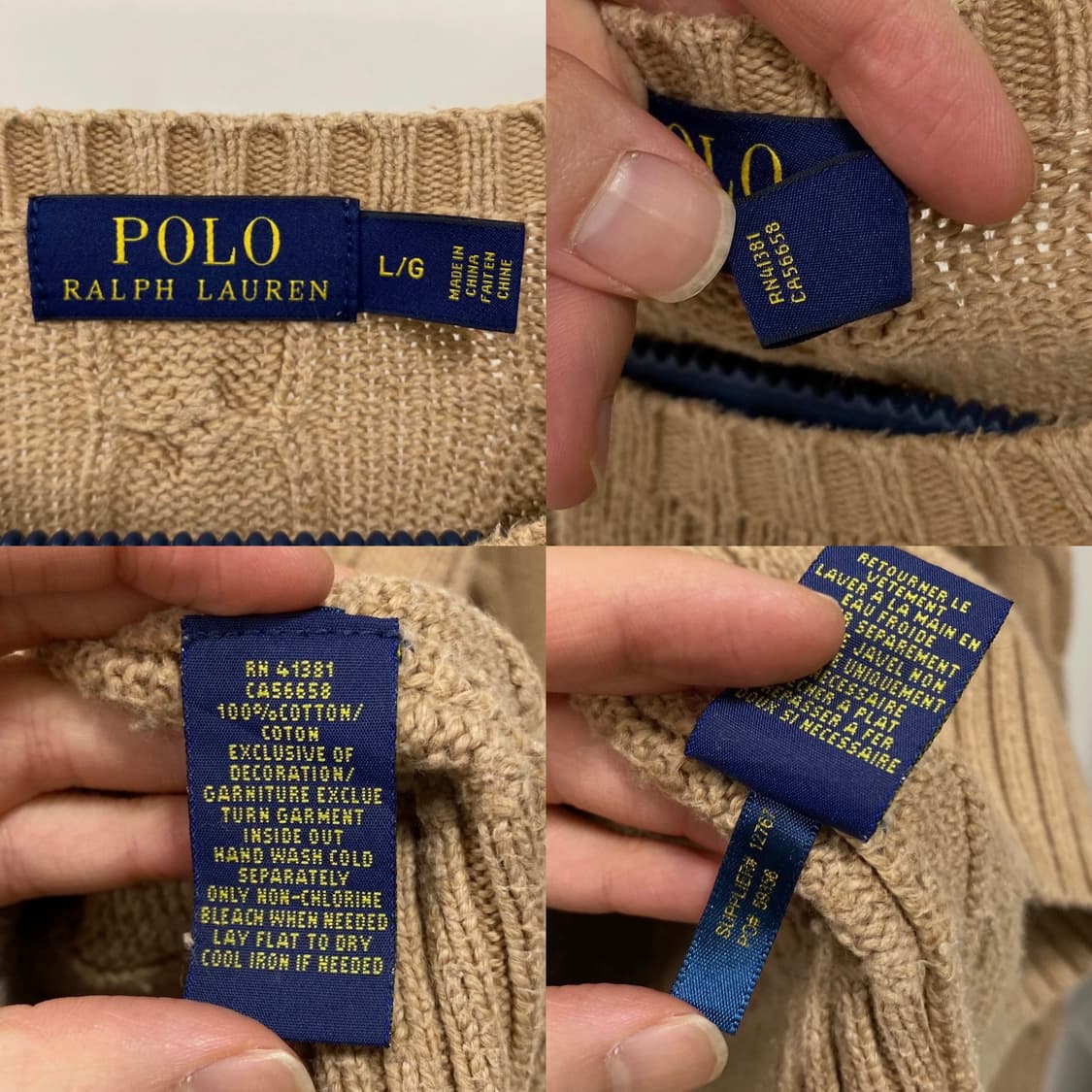 폴로 랄프로렌 신형 케이블 니트 상품이미지5