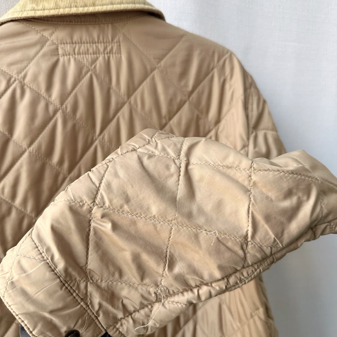 랄프로렌 퀼팅 코트 자켓 베이지 S 상품이미지9
