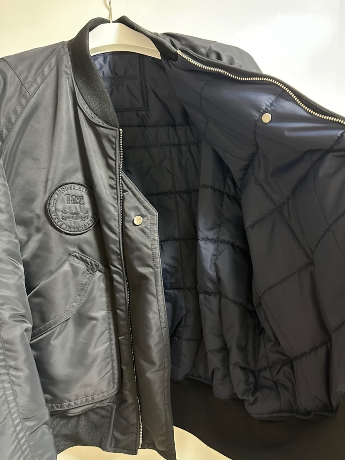 [48]우영미 자수 패치 디테일 MA-1 블랙 상품이미지8