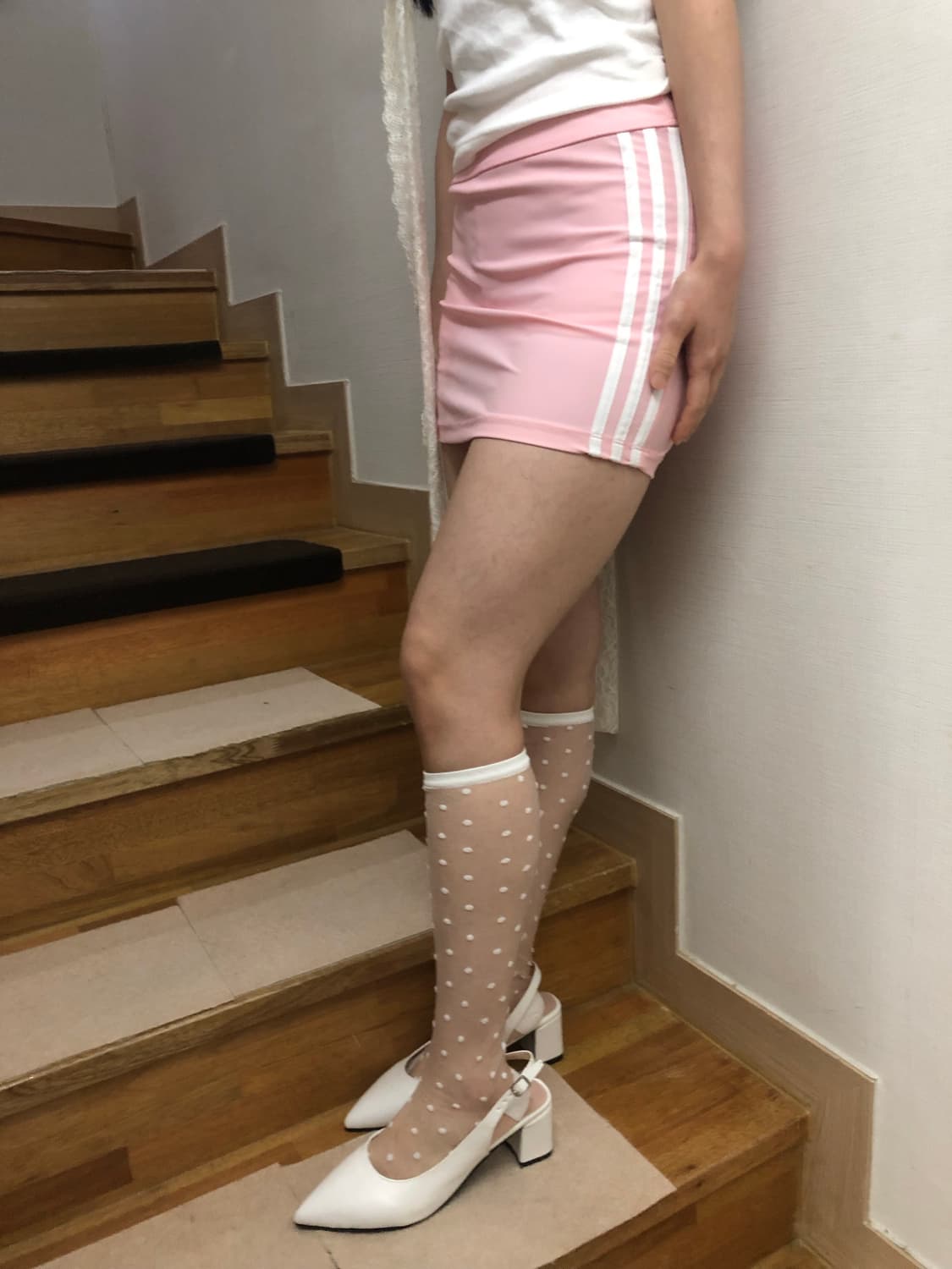 빈티지 아디다스 핑크 미니 스커트 상품이미지7