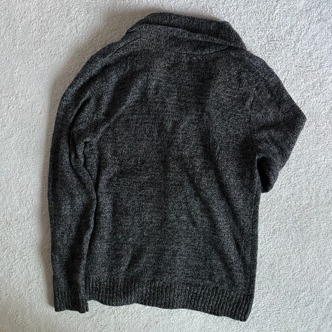 일본빈티지 old navy 무채색 차콜 니트 가디건 상품이미지6