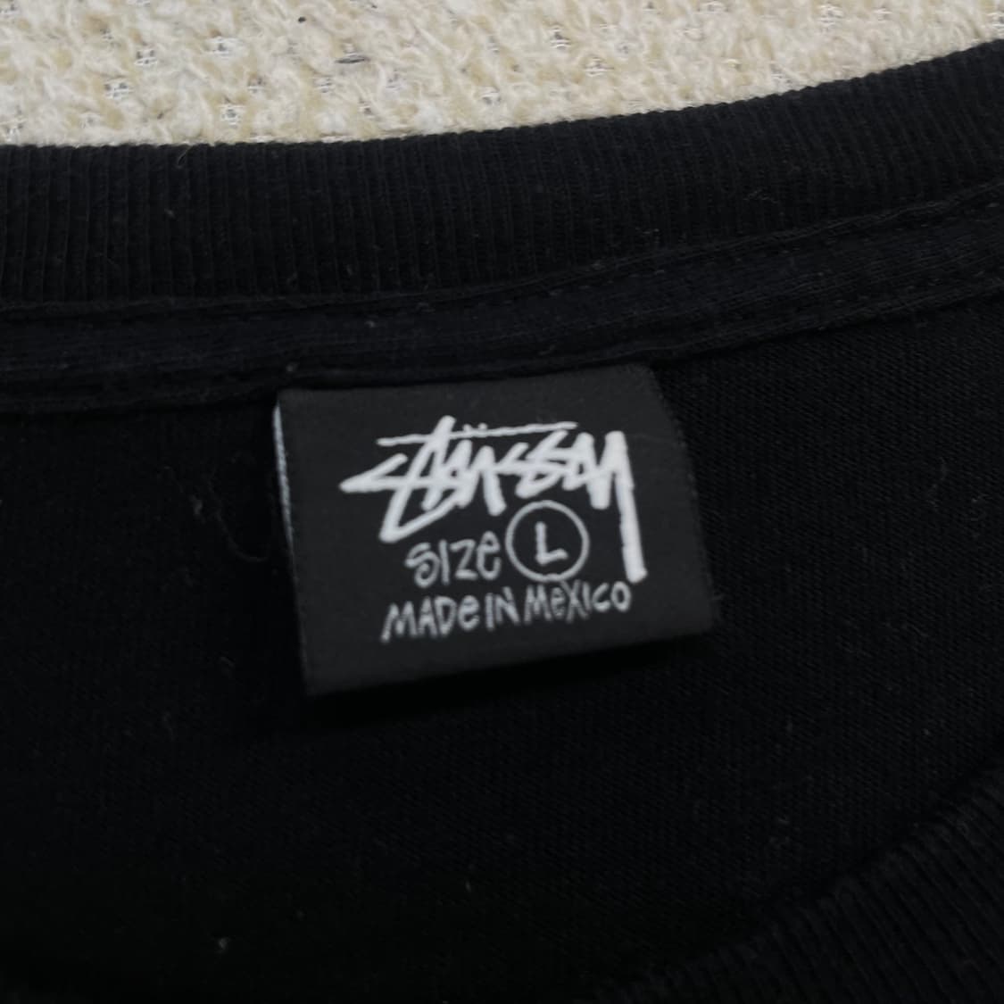 스투시 Stussy 해피 플라워 반팔티 블랙 상품이미지3