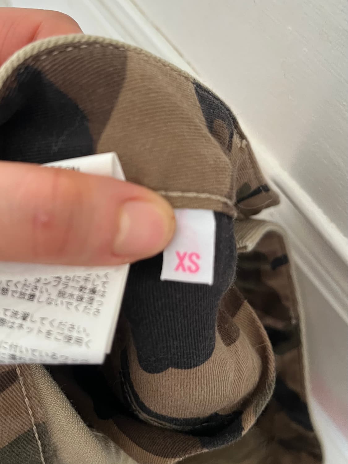 BAPE 베이프 베이지색 코튼 반바지 핫팬츠 상품이미지8