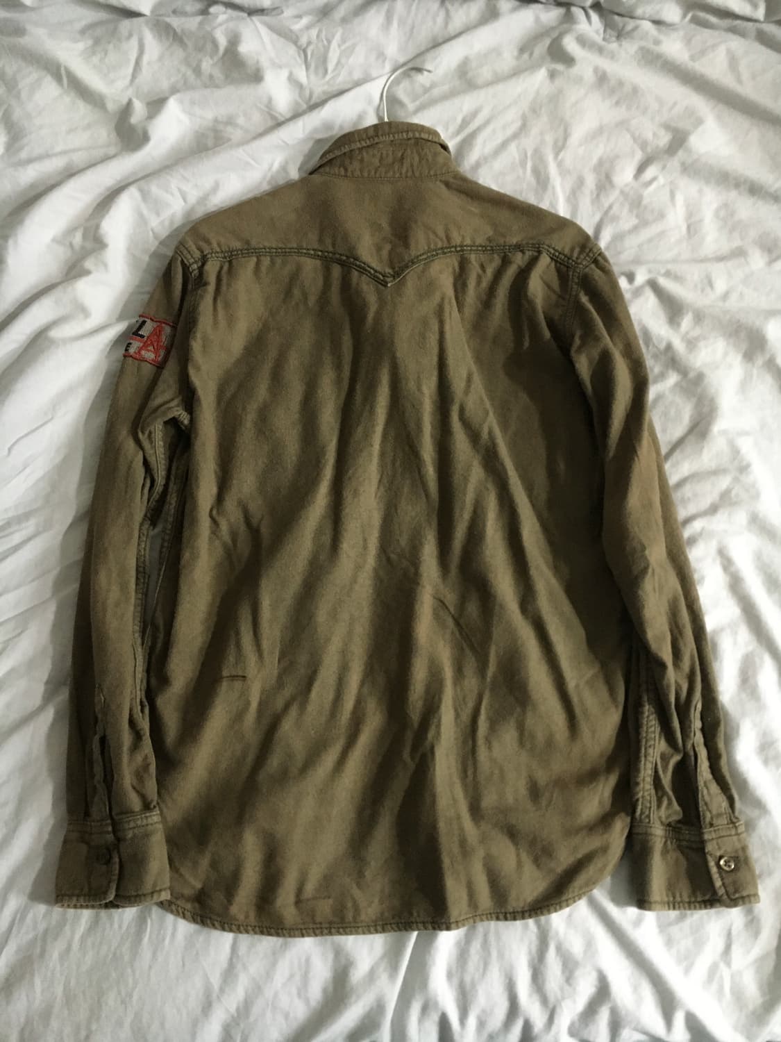 리바이스 카키 코튼 셔츠 상품이미지2