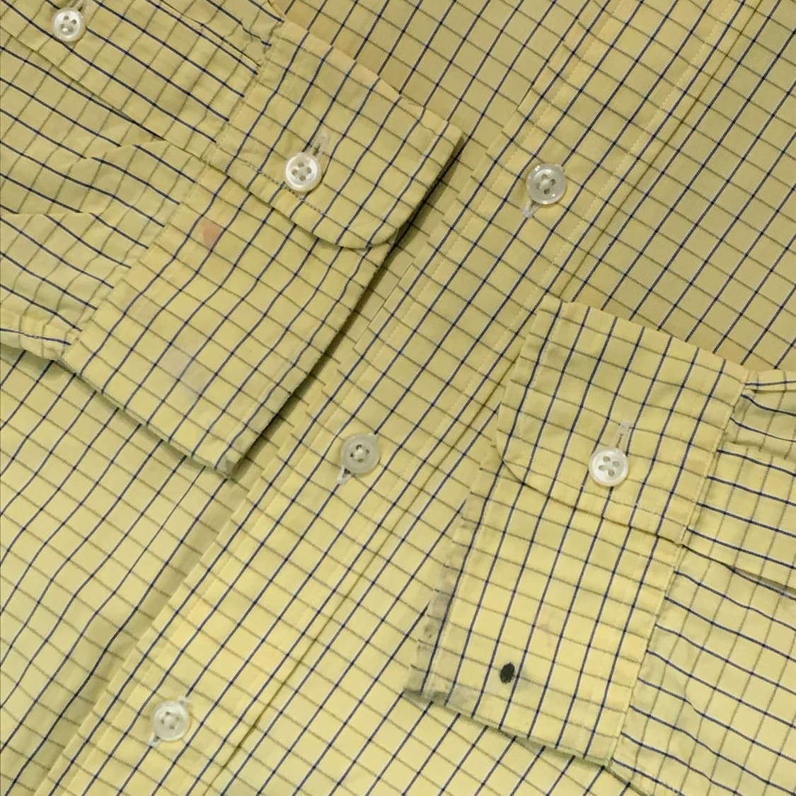 폴로랄프로렌 라이트 옐로 체크 셔츠 남성 115 빅사이즈 상품이미지5