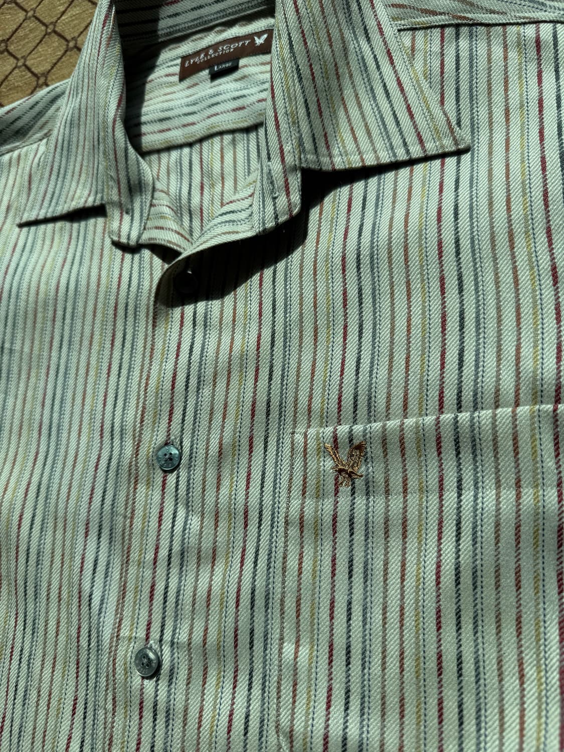 아이보리 빈티지 스트라이프 셔츠 상품이미지2