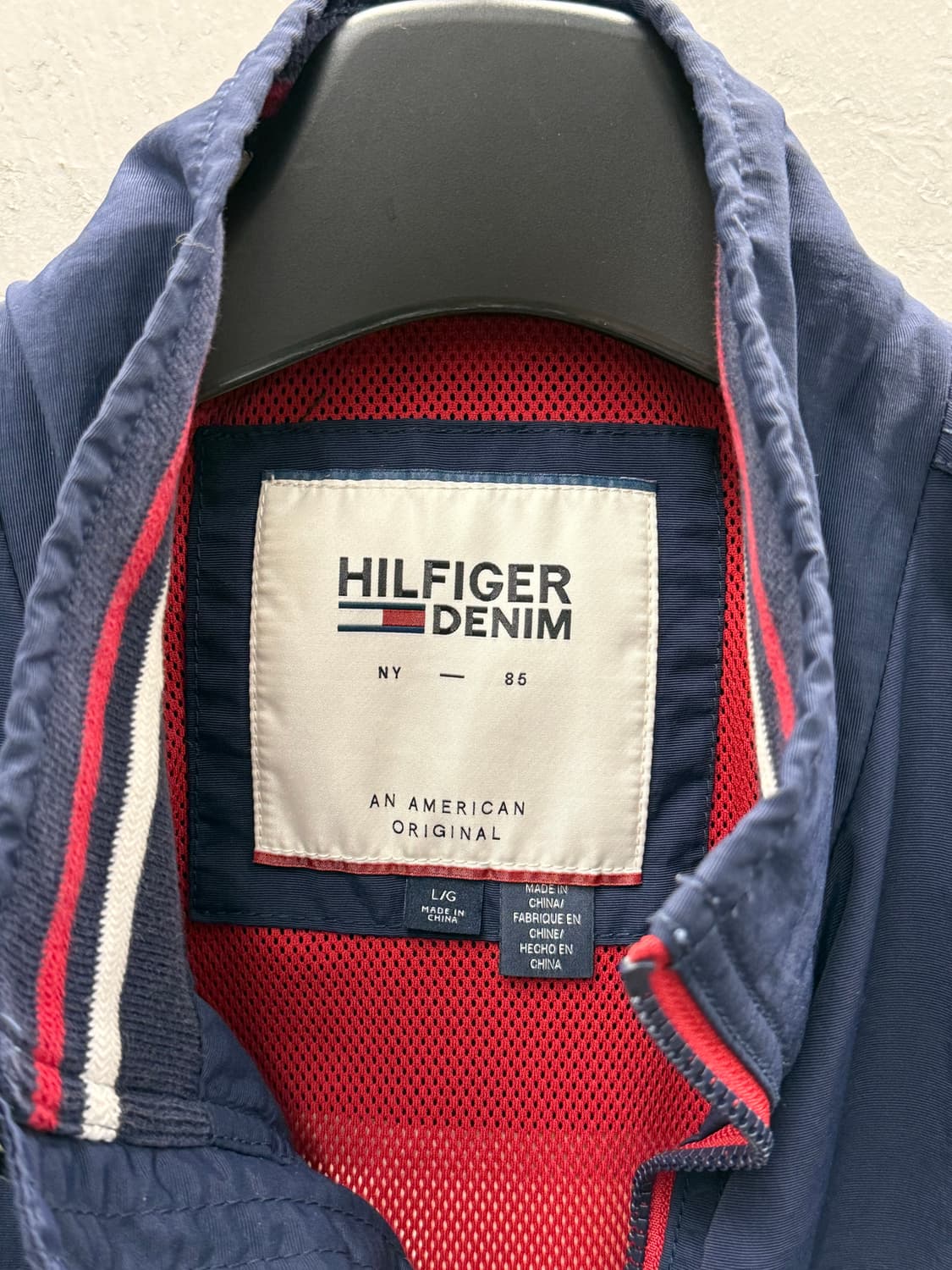 타미힐피거 데님 삼색 바람막이 점퍼 L/G 상품이미지3