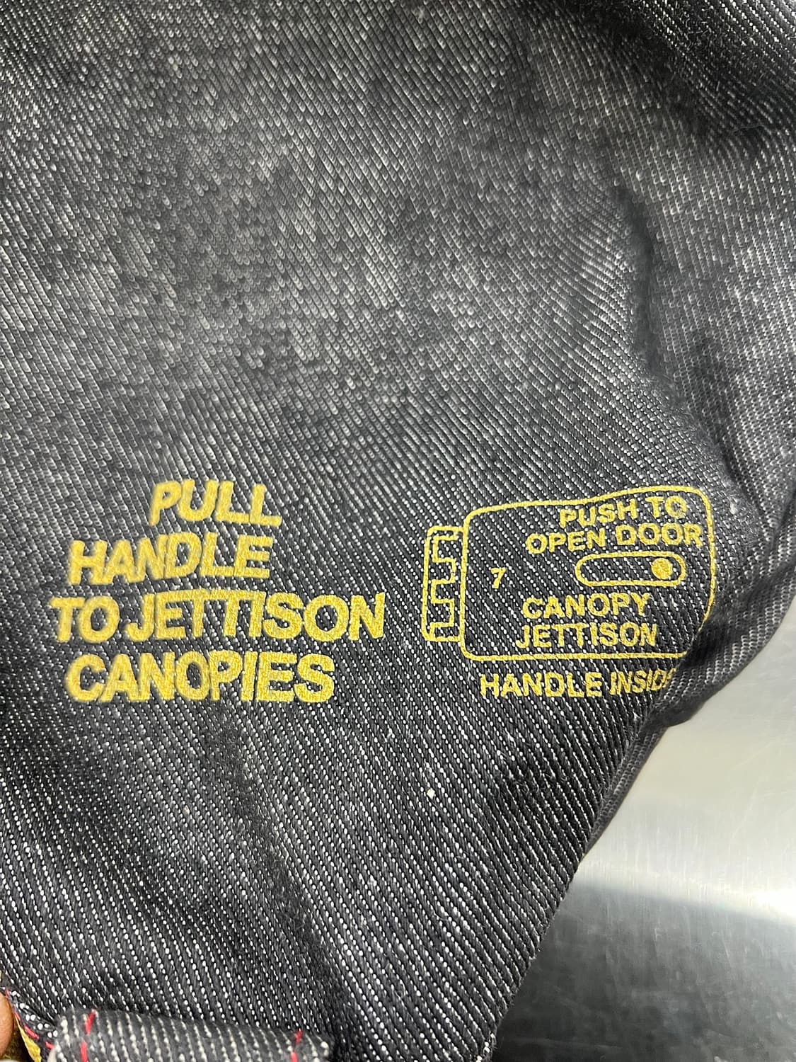 아메코 USAF AIRFORCE 밀리터리 드로스트링 데님 백팩 상품이미지6