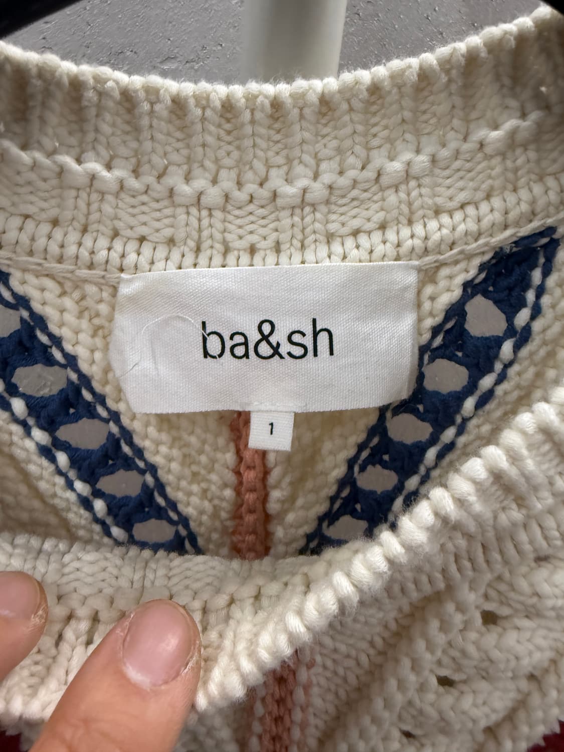 바쉬 스트라이프 니트 아이보리 00S 상품이미지3