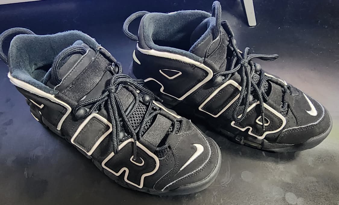 [250] 나이키 에어 모어 업템포 블랙 화이트 2020 상품이미지2