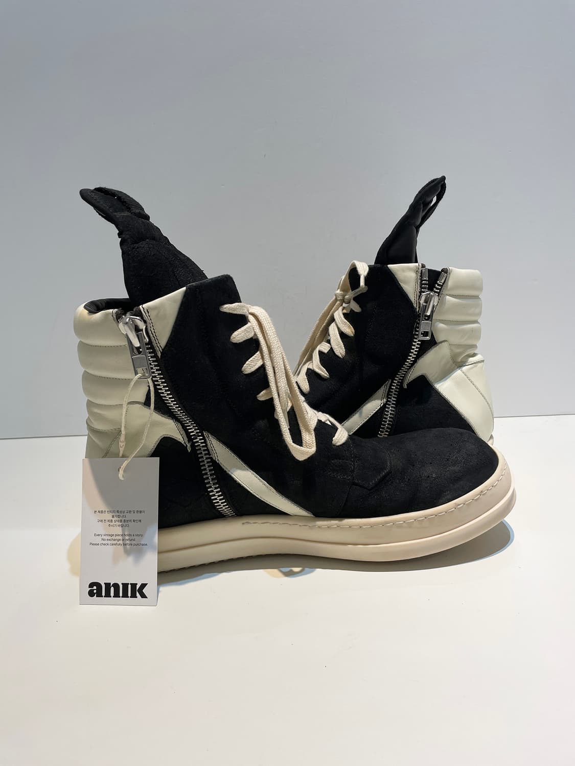 릭오웬스 Original Soles Short 하이탑 운동화 A1546 상품이미지5