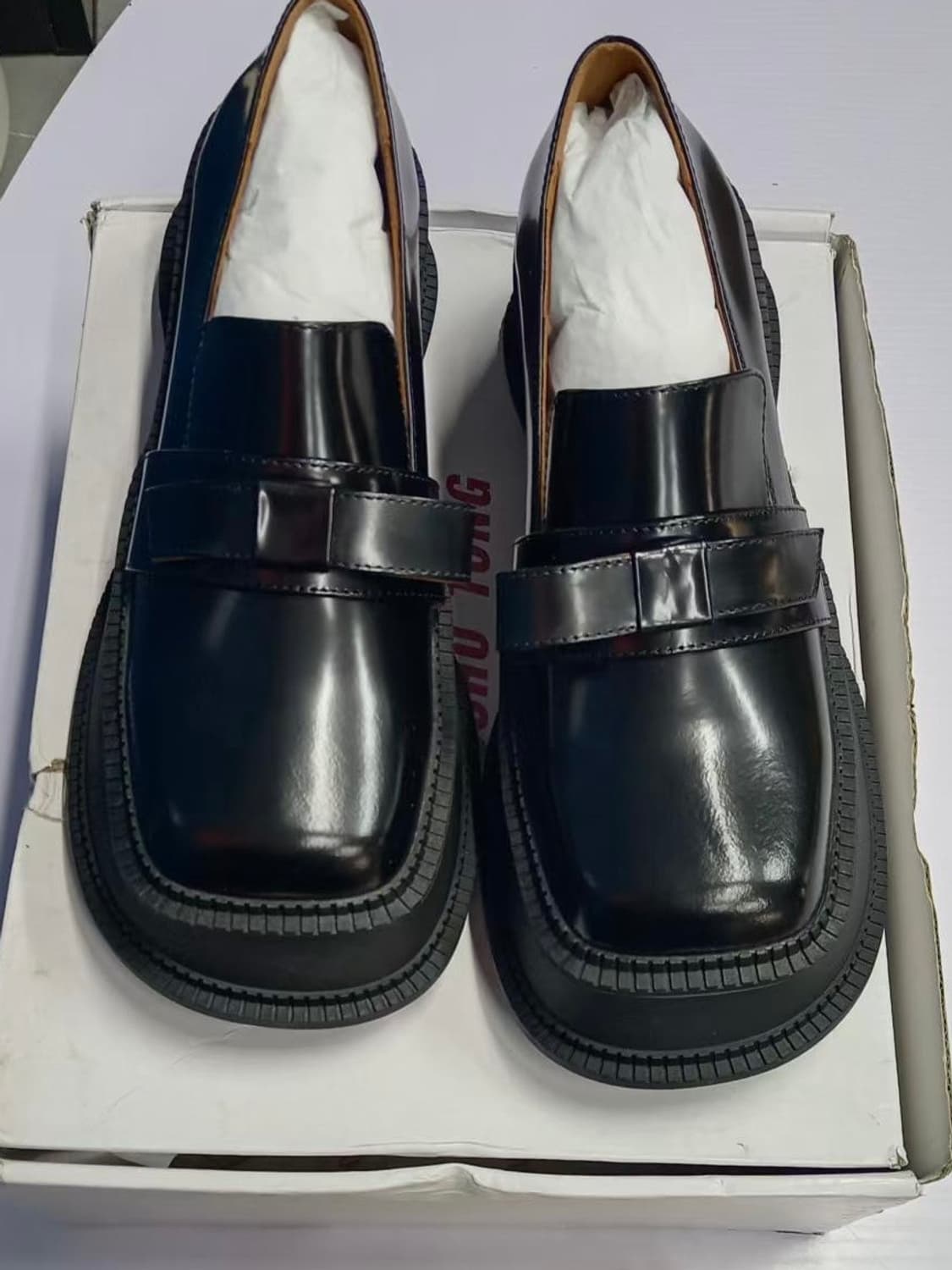 슈슈통 shushutong 리본 로퍼 신발 가죽 부츠 워커 상품이미지5