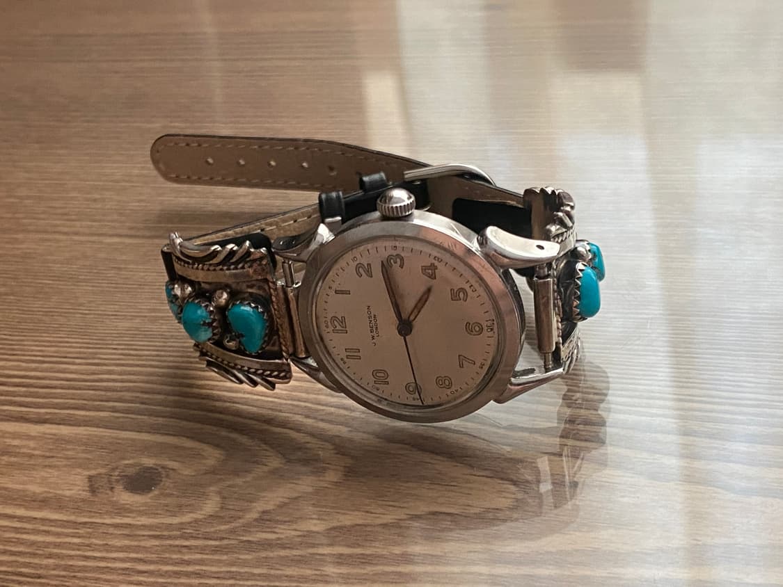 JW 벤슨 빈티지시계, 터키석 브라이슬렛 판매합니다. 상품이미지10