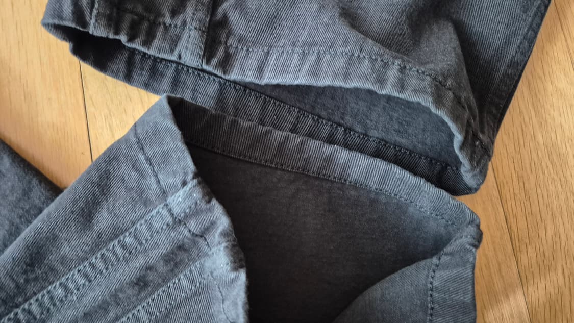 9999아카이브 테크니컬 커브드진 블랙 2사이즈 상품이미지4