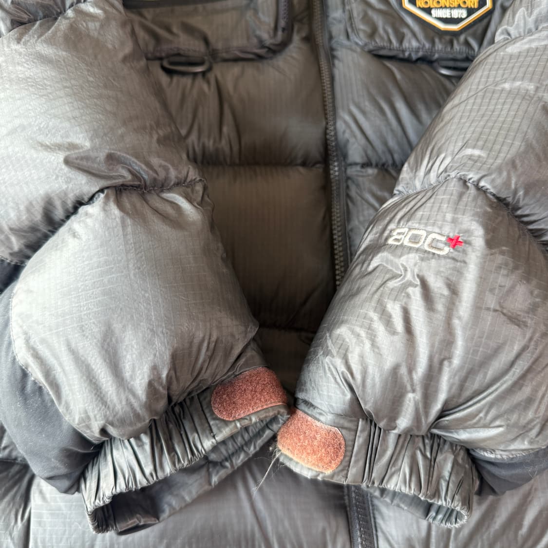 코오롱스포츠 안타티카 퍼텍스 블랙 초경량패딩 상품이미지6