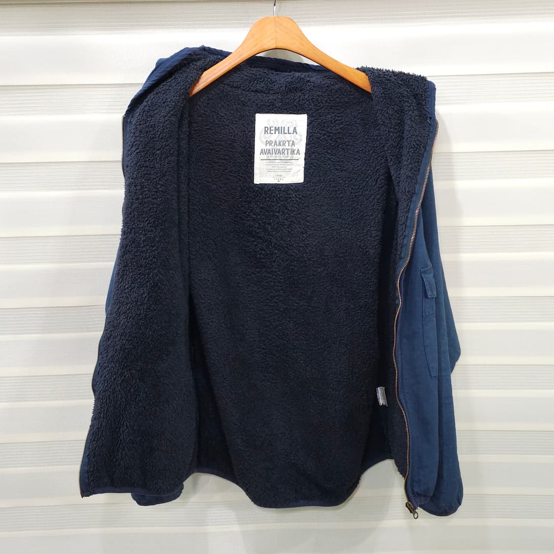 일본 REMILLA 샴브레이 후드집업 자켓- L 상품이미지8