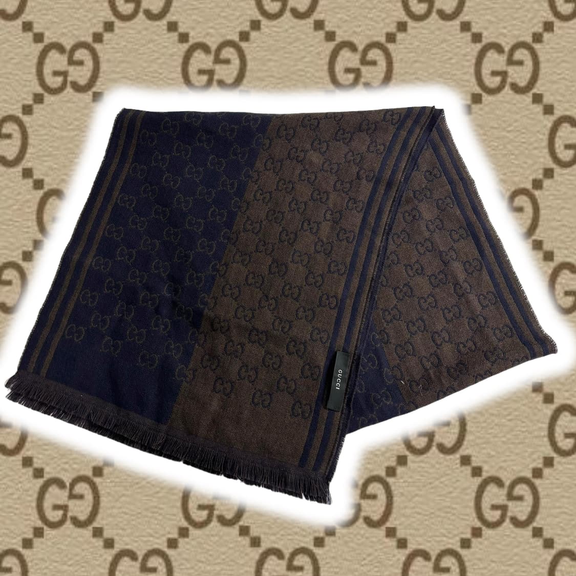 정품 구찌 모노그램 머플러 상품이미지1