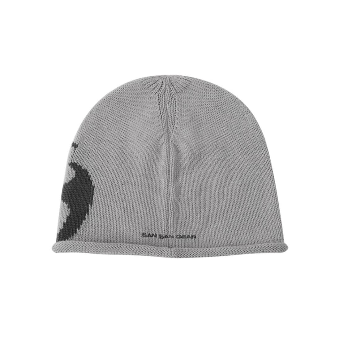 산산기어 로고 비니 웜 그레이 24ss 상품이미지2