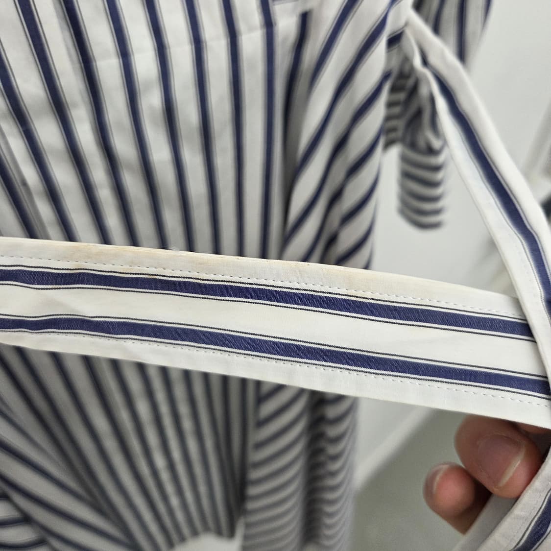 메킨토시 스트라이프 셔츠 원피스 여성 M 상품이미지7