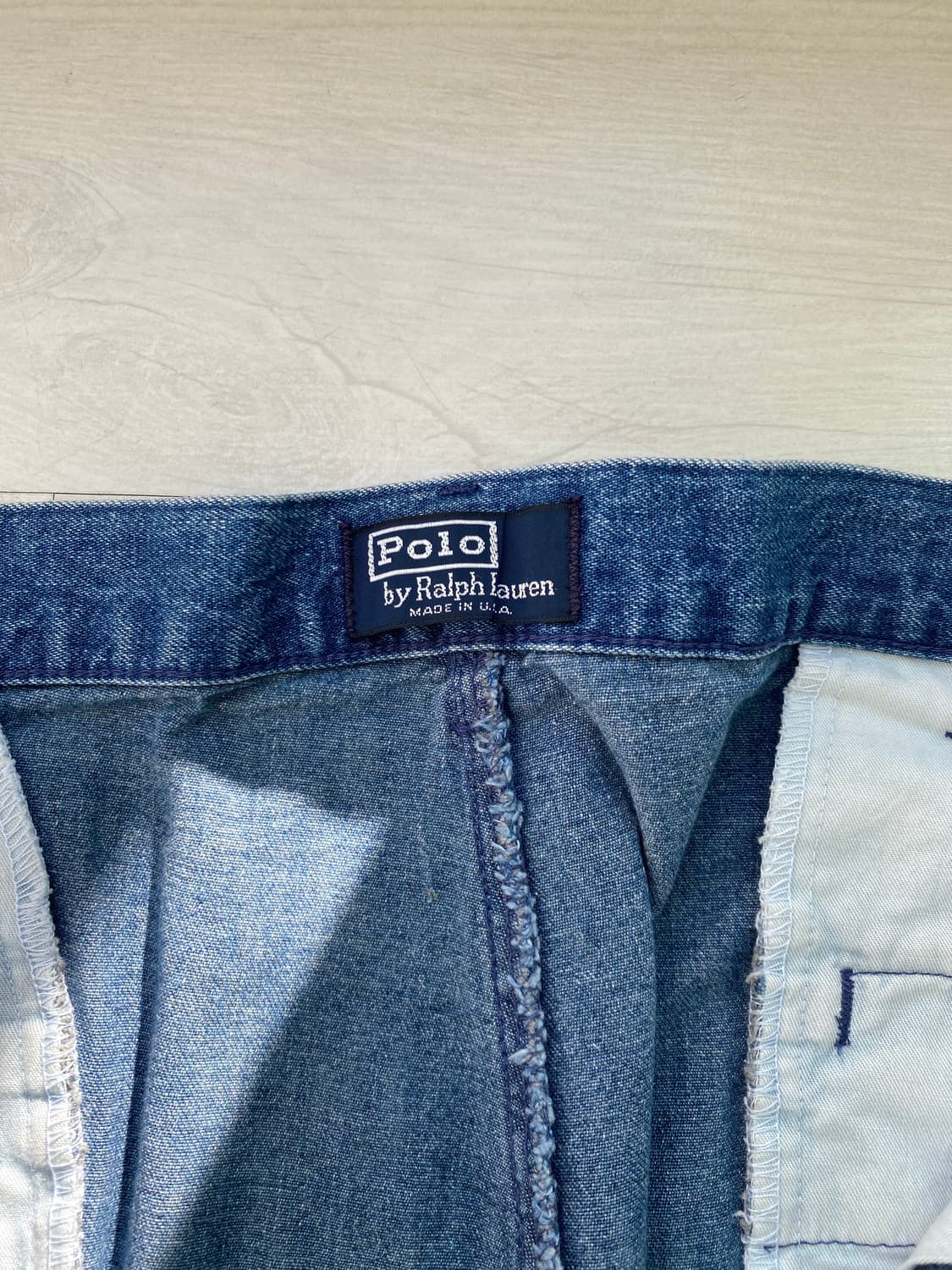 90s 폴로 랄프 로렌 투턱 플리츠 데님 38x30 usa 상품이미지4