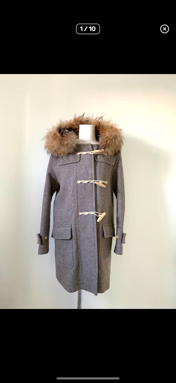 퍼 울 나일론 더플코트 Fur wool nylon duffle coat 상품이미지1