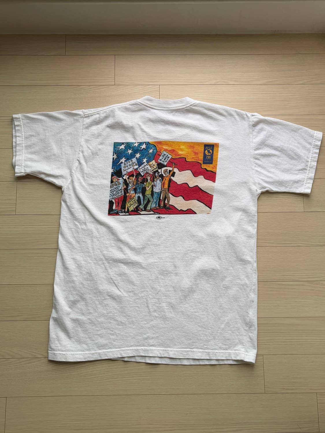 00s 아메리칸 빈티지 미제 유니온메이드 프린팅 티셔츠  L (105) 상품이미지4