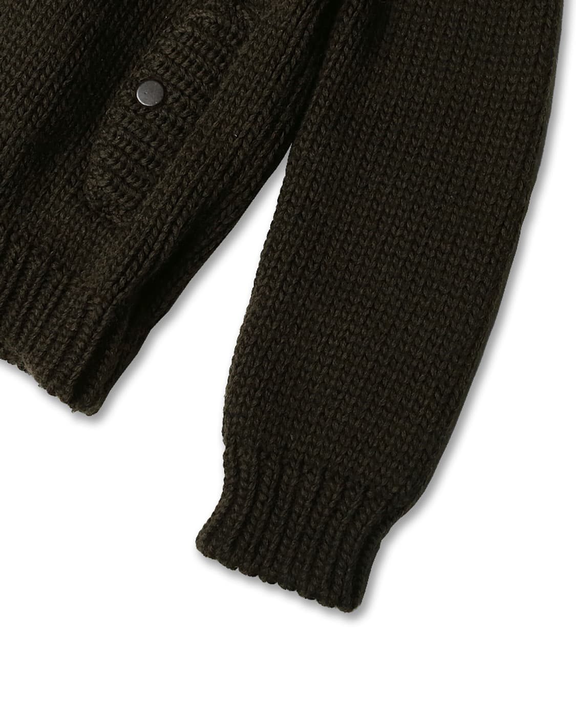 로베르토 콜리나 [Roberto Collina] 카키 헤비 니트 자켓 상품이미지4