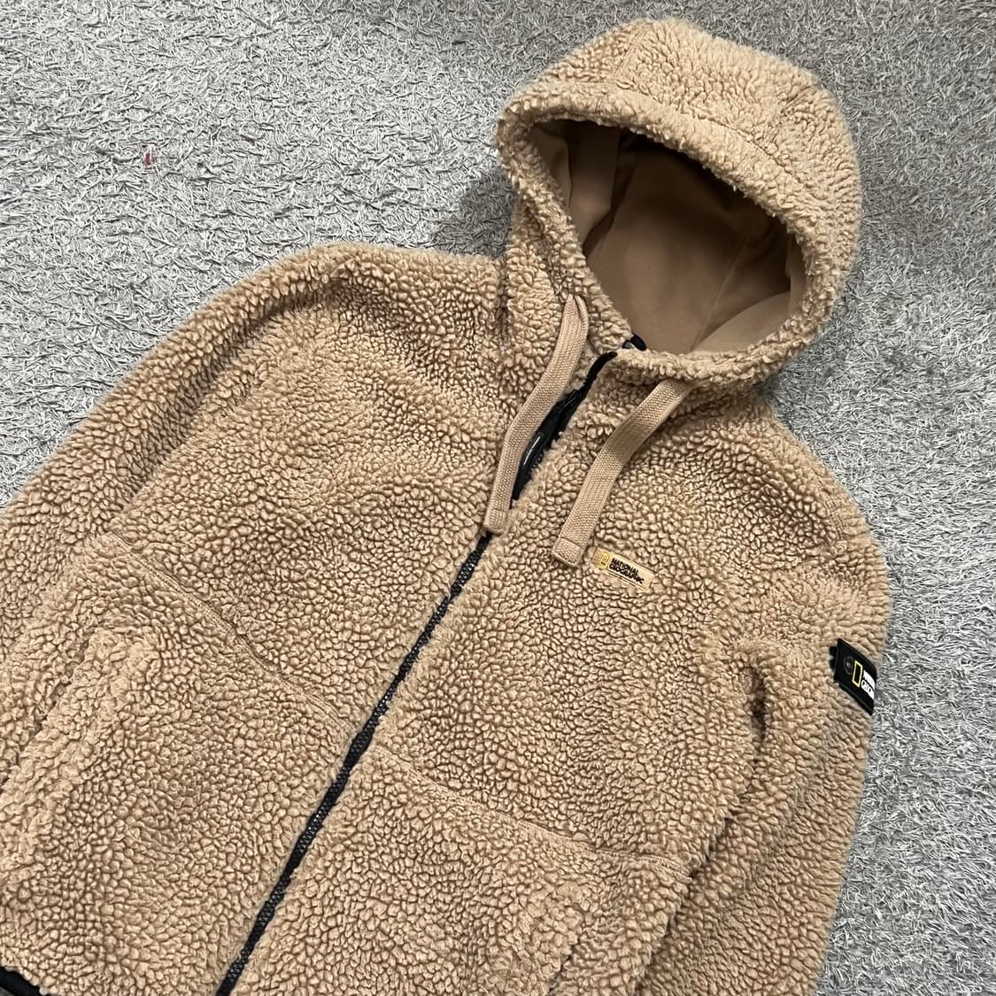 [90-95] 내셔널지오그래픽 양털 후드집업 상품이미지1